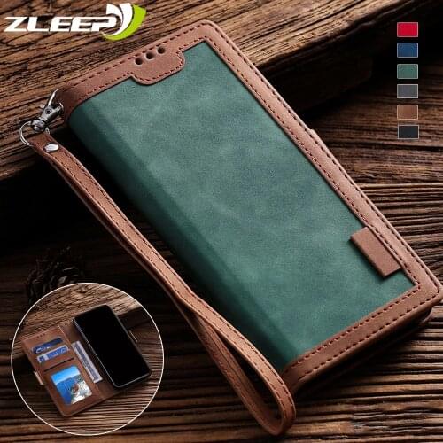 Luxury Retro Leather Flip Wallet Case For iPhone 12 Mini 11 Pro XS Max XR X 6 6s 7 8 Plus Magnetic Card Holder Stand Phone Cover