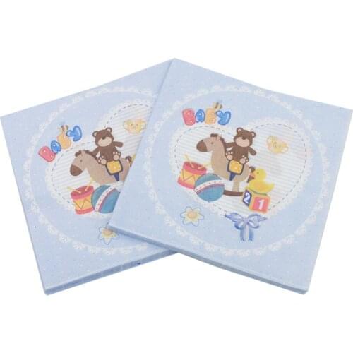 DIY Birthday Wedding Party Paper Towel Decoration Colorful Printed Birthday Napkin DIY Birthday Baby Shower Party Decoration