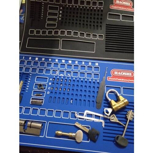 Blue Work Mat Locksmith Tools Working Mat Black Lock Set Locksmith Tool Lock