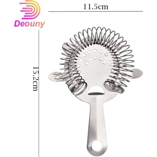 DEOUNY Cocktail Strainer Barman Accesorios Shaker Bar Ice Wire Mixing Drink Bartender Hot Useful Stainless Steel Bar Tools