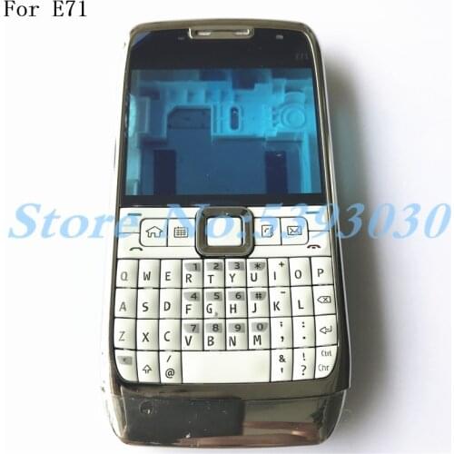 Top Quality New Full Complete Mobile Phone Housing Battery Cover For Nokia E71+Keypad With Logo