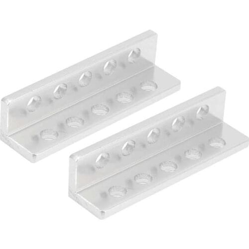 Garden Tool Parts 3103 0005 0048 1Pair 5 Holes Aluminum L Shaped Beam Bracket For Tetrixrobotics Robot Household Tool