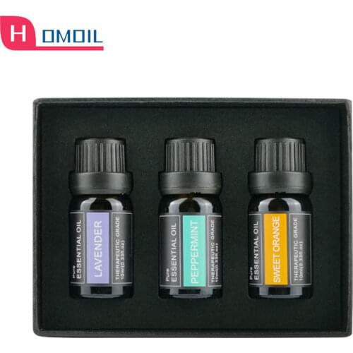 10ml 14 Sticks Plant Essential Oil Set Diffuser wood Aromatherapy Machine Rose Sweet Orange White Tea Green Tea Body Massage Oil