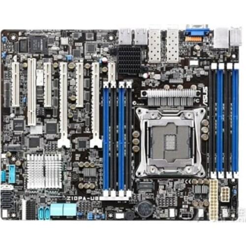 Asus Z10PA-U8/10G-2S 2011-3 server motherboard integrated dual 10 Gigabit Ethernet card used mainboard