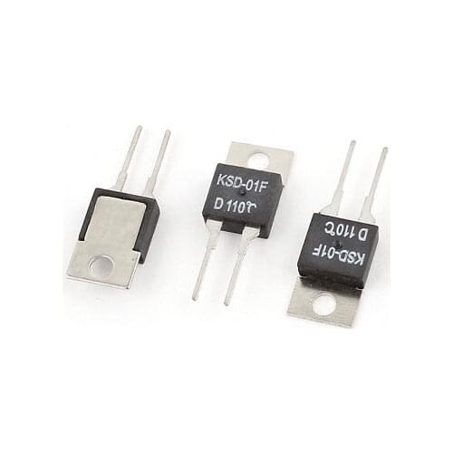 3 Pcs D110C 110 Celsius N.C Normal Closed Temperature Switch Thermostat KSD-01F