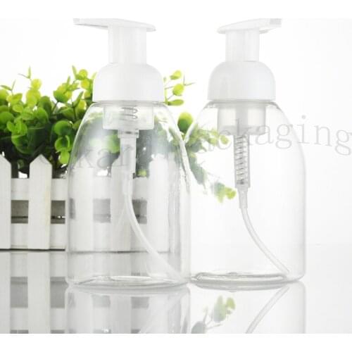 400ml 500ml Empty Transparent Soap Foam Pump Bottles Liquid Soap Dispenser Container Makeup Cosmetic Packaging Cleaning Foaming