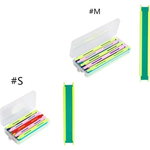 5Pcs/Set Foam Board Fishing Line Plate Winding Board Fish Lure Trace Wire Leader Swivel Fishing Tackle Accessories Box