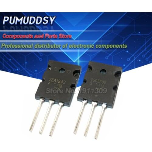6PCS 2SA1943 2SC5200 3PCS 2SA1943+3PCS 2SC5200 Audio amplifier tube IC