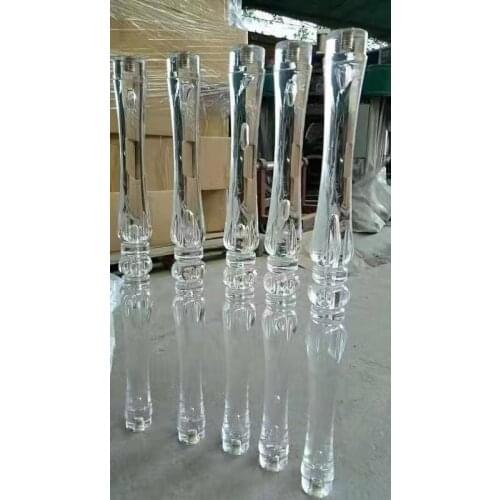 Freeshipping Acrylic Balustrade Baluster Pole Armrest Fence Rod Handrail Railing Post Pole Baluster for Stair or Door
