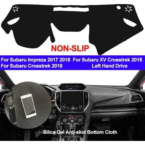 TAIJS Car Dashboard Cover Silicone Non-Slip For Subaru Impreza 2017 2018 Dash Mat ANti-UV Carpet DashMat Sun Shade Car Styling