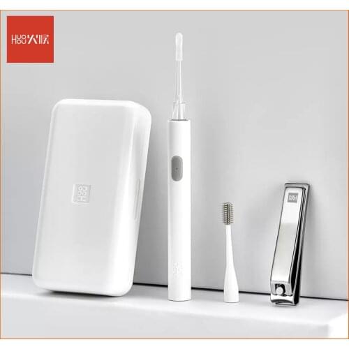 Huohou Portable Ear Wax Cleaner Nail Clipper Set Rechargeable Swabs Pick Remover Ear Pick Cleaner With Storage Box