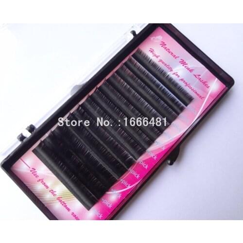 Individual Mink Eyelash Extension Soft Fake False Eye Lashes 8-13mm Mixed Length Free Shipping