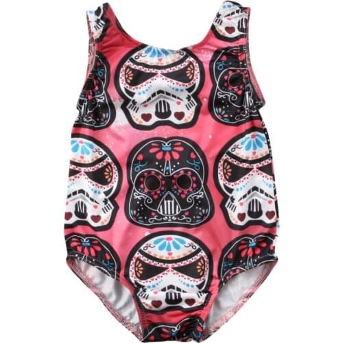 Newborn Baby Boys Girls Sleeveless Cartoon Romper Jumpsuit Clothes 0-2T Baby Clothing