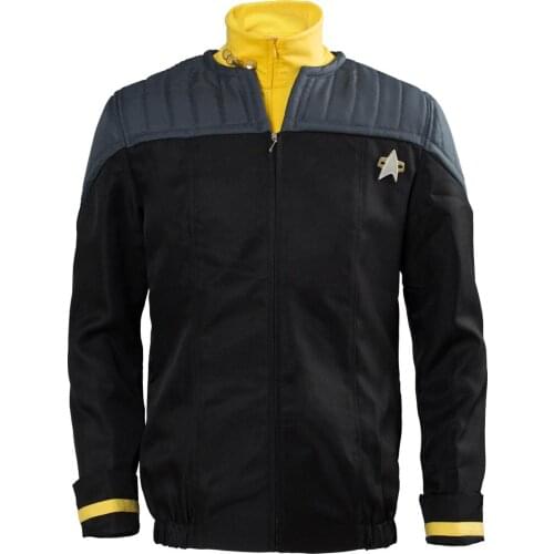 Star Cosplay Costume Trek NEM Uniform Yellow Jacket Suit Adult Halloween Carnival Outfit s