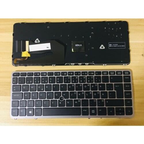 Best notebook keyboard for HP EliteBook 840 G1 840 G2 850 G1 850 G2 855 G2 ZBook 14 SWEDISH layout