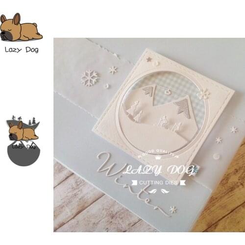 Snow Mountain Skiing Metal Cutting Dies Scrapbooking Stencil Decorative Craft Embossing Die Cuts Card Making New Dies For 2019