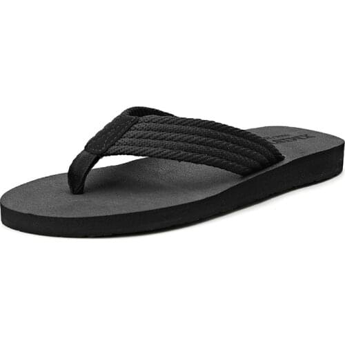 Jumpmore Summer British Flip Flops Mens Korean Slippers Non-slip Beach Shoes Sandals Trending Shoes Size 38-48
