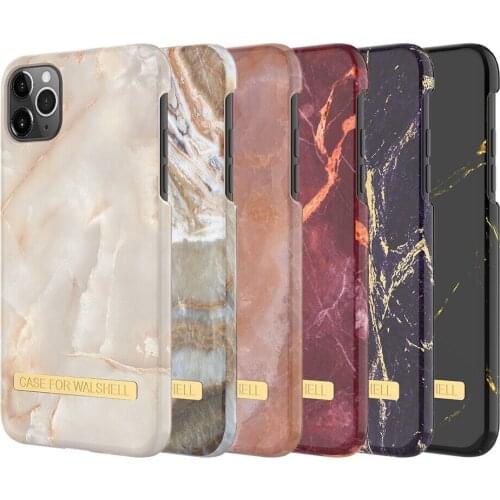 OEM factory mobile phone water paste PC case with gold metal strip case for iphone 11 pro max