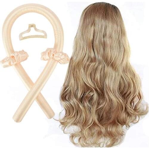 Heatless Curling Rod Headband Curls Silk Ribbon Lazy Curler Hair Rollers Sleeping Soft Wave Formers Women Hair Styling Tools