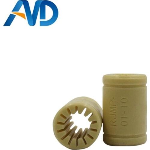 2pcs 3D Printer Solid Polymer LM10UU Bearing - 10mm shaft RJMP-01-10 R Solid Plastic Bearing 10 mm ID