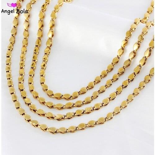 Various Sizes of Gold Drop-shaped Smooth Face Ladies Necklaces Muslim Islamic Arab High Quality Jewelry Holiday Gifts