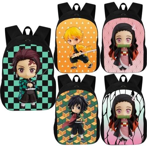 Backpack Demon Slayer: Kimetsu no Yaiba Canvas Bag Tomioka Giyuu School Bags Girls Travel bag Mochila Feminina Notebook Bags Boy
