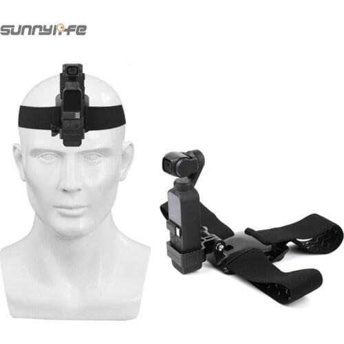 Sunnylife Gimbal Camera Head Band Wearing Belt Strap Mount for POCKET 2/OSMO POCKET/GOPRO