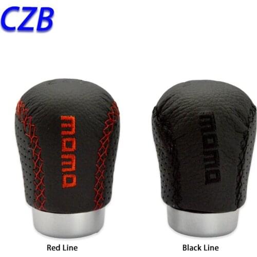 Universal Manual Interior Parts Gear Stick Shift Shifter Lever Knob MOMO MT PU Marches Fast shipping