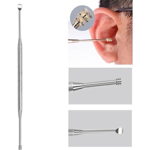 1PCS Ear Wax Pickers Stainless Steel Ear Picks Wax Removal Curette Remover Cleaner Ear Care Tool Ear Pick Beauty Tools