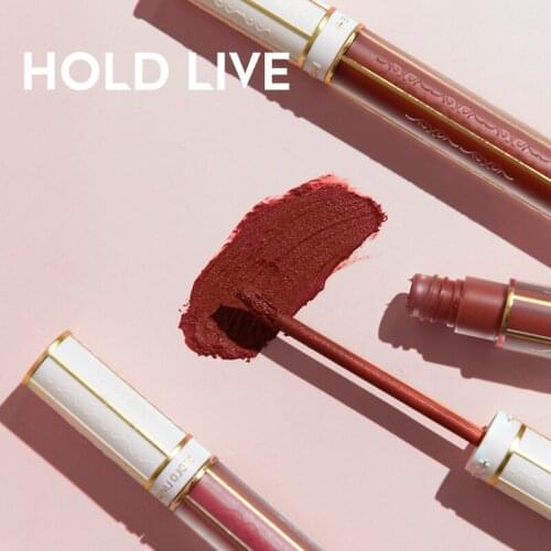 HOLD LIVE Hot 11colors Velvet Lip Gloss Matte Longlasting Beauty Glazed Focus Makeup Tool Orange Strawberry Pigment Lips Tint