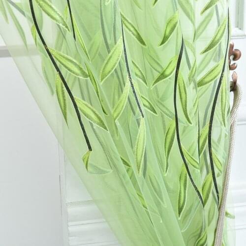Willow Modern Tulle Curtains For Living Room Bedroom Bird Printed Voile Sheer Curtains For Window Tulle Curtains Drapes #P2