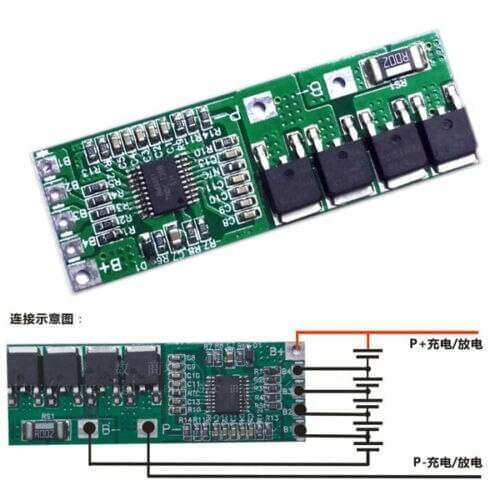 5S 10A Li-ion Lithium Battery 18650 Charger Protection Board 18.5V 21V