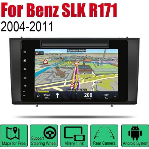 Auto Radio 2 Din Android Car DVD Player For Mercedes Benz SLK Class R171 2004~2011 NTG GPS Navigation Map Multimedia system