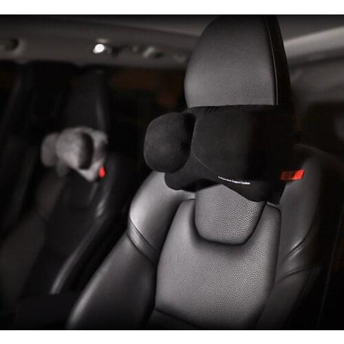 QHCP Cars Neck Pillow Headrest Twin Gemini Pillows Neck Protection 2 in 1 Suede Cushion 4 Seasons For Jeep Wrangler JL 2007-2020