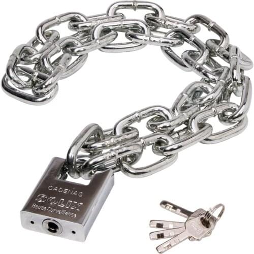 Chain Lock Anti-Theft Chain Lock Anti Shearing Iron Chain Lock Door Tricycle Motorcycle Lock Battery Car Chain Padlock