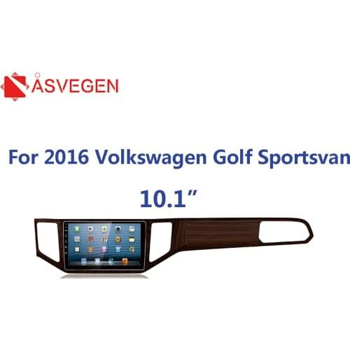Asvegen Car Radio Frame Adapter Cover Car Radio Front Frame Adapter Frame Kit For 2016 Volkswagen Golf Sportsvan