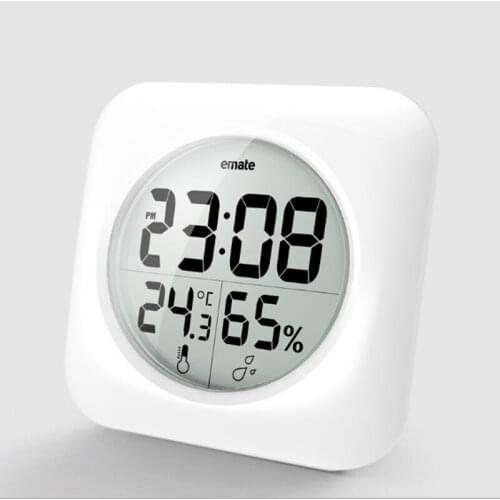Digital Waterproof Shower Kitchen Bathroom Relogio de parede Clock With Suction Cup Table Hygrometer