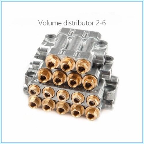 Detective volumetric Grease/Oil distributor/separator valve/divider 5 outlets for centralized lubrication system