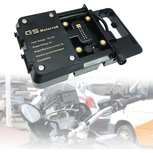 For BMW R1200GS LC Adventure 2014 2015 2016 2017 2018 2019 R1250GS ADV Motorcycle USB Charger Mobile Phone Holder Stand Bracket