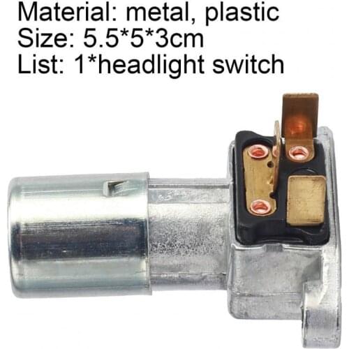 DS70 Headlamp Switch Compact Easy Installation Metal Truck Headlight Switch for Ford
