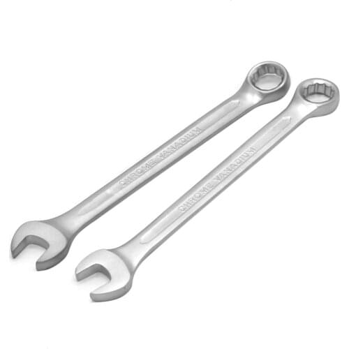1Pcs 6mm-17mm Open Box End Combination Wrench Chrome Vanadium Opened Ring Combo Spanner Household Car Repair Metric Hand Tools