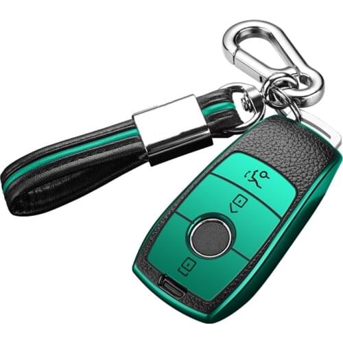 TPU Leather Car Key Cover Case Shell Protective Bag For Mercedes Benz A C E S G GLS Class W177 W205 W213 W222 G63 X167 Maybach