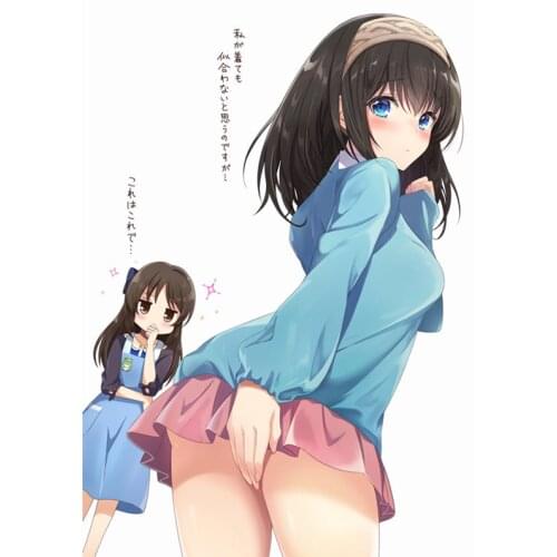 RuleMylife Sagisawa Fumika Anime Cute Girl car stickers decal anime cute car accessories decoration pegatinas para coche