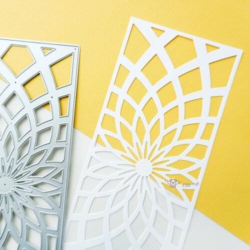 Mmao Crafts Metal Steel Cutting Dies Flower ray frame Stencil For DIY Scrapbooking Paper/photo Cards Embossing Dies