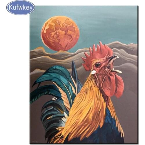 New hot DIY diamond painting chickens Full Set 5d Diamond Embroidery With painting Square/Round Stones Home Decoration