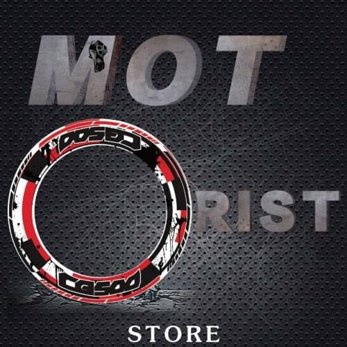 Motorcycle stickerpegatinas moto 4 X Thick Edge Outer Rim Sticker Stripe Wheel Decals Fit for HONDA CB500 cb500