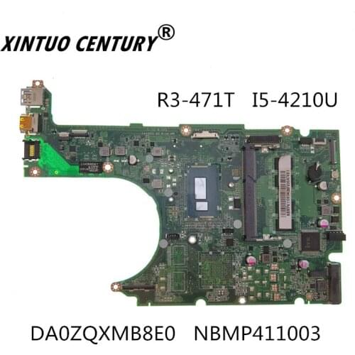 NBMP411003 DA0ZQXMB8E0 Acer Aspire R3-471T Laptop Anakart SR1EF I5-4210U DDR3 % 100% Test