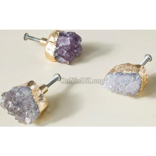 New Arrival 10PCS European Brass+Crystal Cabinet Door Handles Cupboard Wardrobe Drawer Kitchen Wine Cabinet Pulls Handles&Knobs