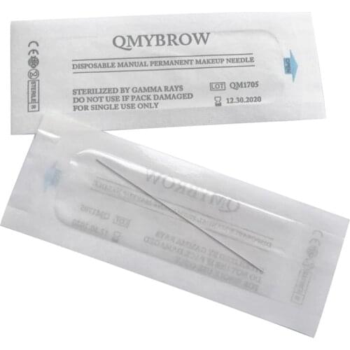 Wholesale 500pcs needle 1RL traditional permanent makeup needle for eyebrow eyeliner Lipliner tatoo 1 rl in Lot No.&Lot Number