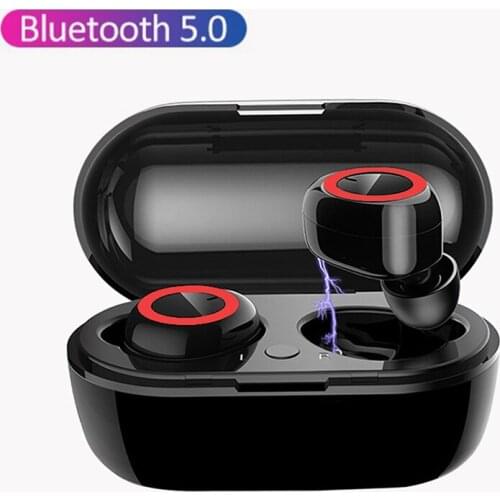 TWS Bluetooth-compatible 5.0 Earphones Charging Box Wireless In-Ear Button Control Headphone Sports Earbuds With Microphone